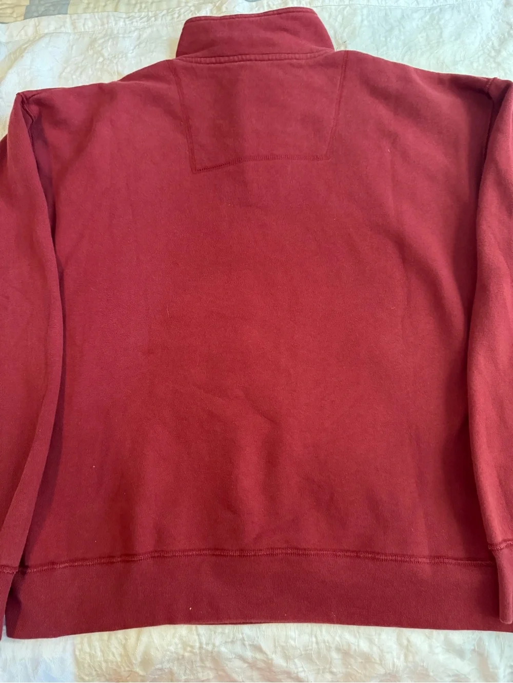 Stanford Cardinal J America Vintage Quarter Zip Sweatshirt XL NCAA Pullover Red